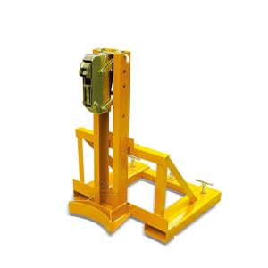 Quality 360kg Fork Mounted Drum Grabbers Drum Gripper Lift Tool Forklift Attachments wholesale
