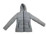 Solid Ladies Hooded Padded Jackets Quilted Nylon Packable Puffer Coat Women'S