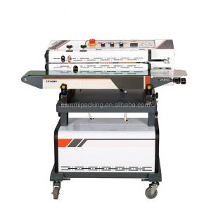 Quality LF1080B Vertical Sealing Machine , Automatic Vacuum Nitrogen Flushing Band Sealer wholesale