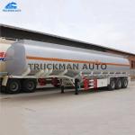 35 Cbm Oil Truck Tanker , Fuel Tanker Semi Trailer For Diesel And Petrol