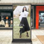 3500Nits Ip65 Waterproof Digital Signage Outdoor Displays 4K Floor Standing