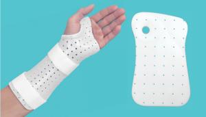Quality Thumb Hole Thermoplastic Wrist Splint Cock Up Style 1.6mm 2.0mm Thickness wholesale