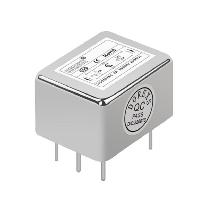 DAP3 1-20A PCB Mount 5 Pin EMI Power Filter Single Phase Bipolar EMI Filter
