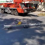 10m crank telescopic mast- galvanized telescopic mast, steel telescopic mast