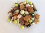 Peanut / Rice 2 Food Snacks Spicy Cracker Mix Low Calorie In Retailer Bags