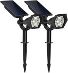 2W 240LM RGB SMD2835 LED Outdoor Solar Lawn Lights