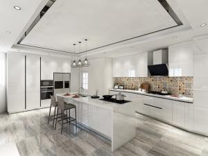 Quality Commercial MDF Modular Modern Kitchen Cabinet Modular Lacquer Finish wholesale