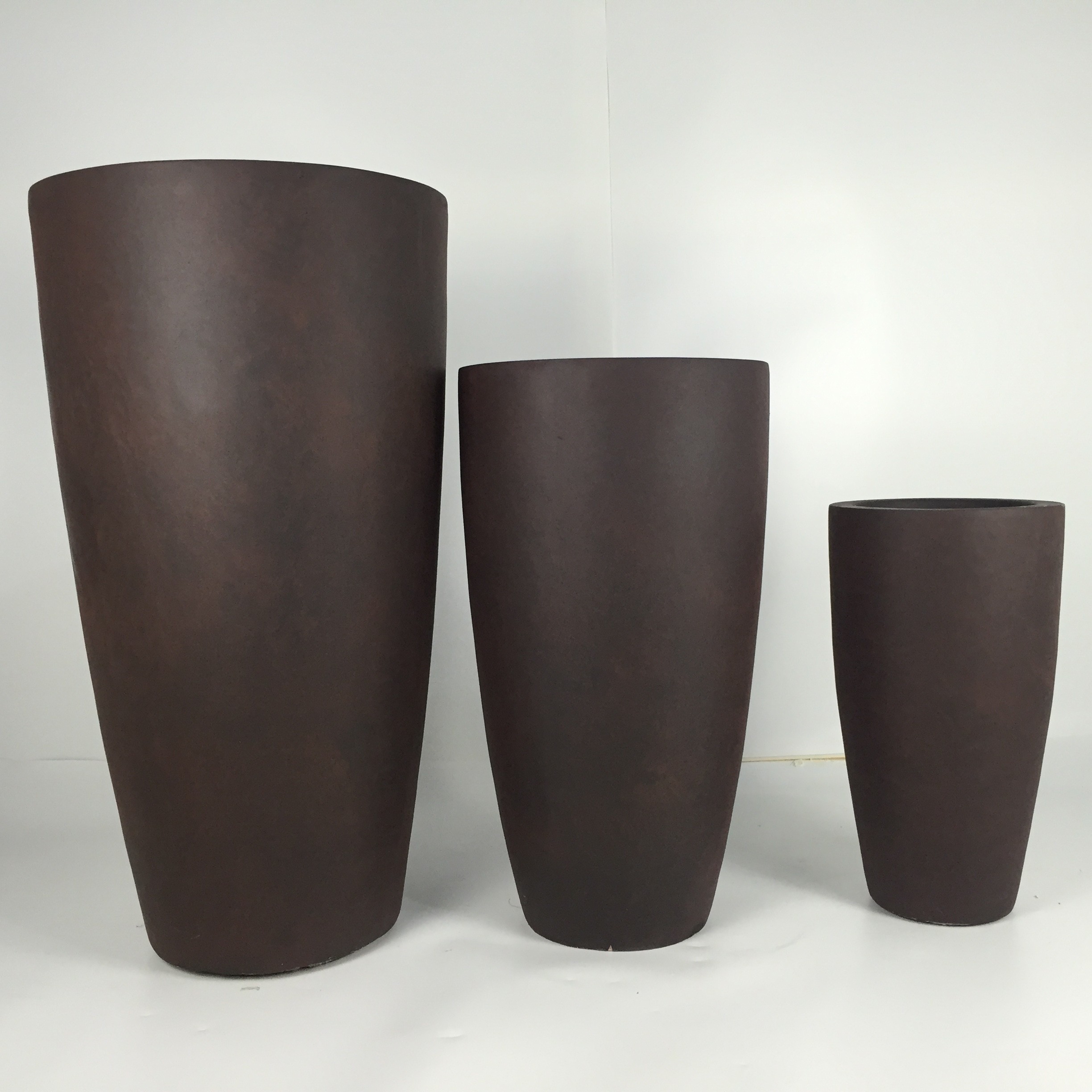 Bowl Shape Fiber Clay Flower Pot Small Size Bowl Planter Box For Indoor Outdoor Home Garden