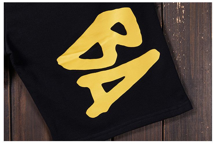 5XL 6XL Monogrammed Men Streetwear Shorts Hip Hop Punk Rock Loose Sport Pants