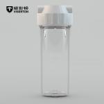 10" Transparent Bottle Water Purifier Accessories 2 Points Explosion Proof Water