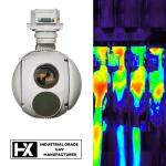 3KM Laser Ranging 640X512 Thermal Drone Pod 1KG Weight 0.4µM~0.9µM Working