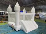Moonwalk Commercial Inflatable White Bounce House Jumping Bouncy Castle Small