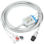 Edan Compatible Direct-Connect ECG Cable and leadwires 6Pin Universal AAMI 3Lead