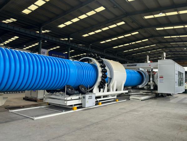 High Output PP PE PVC Double Wall Corrugated Sewage Pipe Manufacturing Process