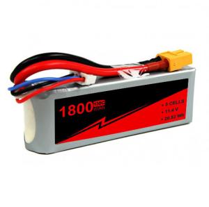 Quality 3S 11.4V High Voltage LiHV Drone Lipo Battery Pack 1800mAh 65~130C wholesale