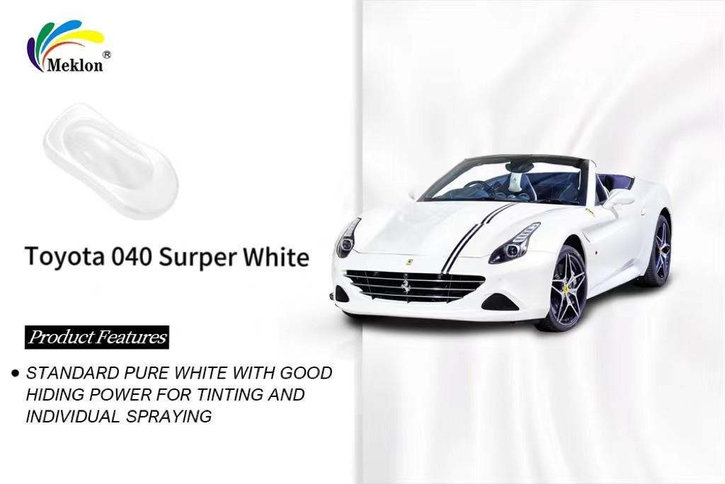 Super White Refinish Car Paint Smooth Finish Practical For FAW Toyota 040