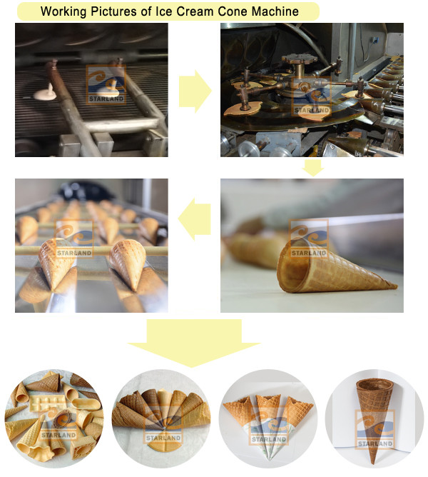 6kg/hour Ice Cream Cone Wafer Biscuit Making Machine