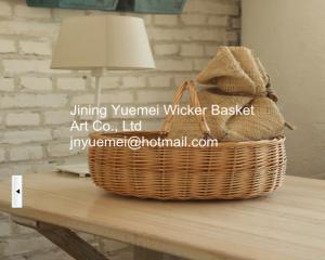Quality 2016 wicker food basket wicker bread basket willow fruit basket with handle wholesale