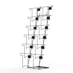 Collapsible 12Wire Pockets Floor Display Stand For Calendar