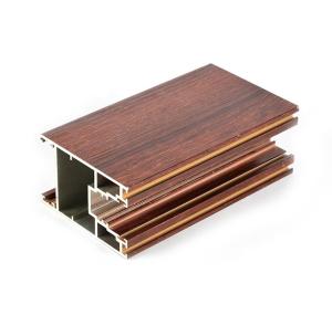 Quality 6063 T3 2.0mm Wood Finish Aluminium Profiles For Door wholesale