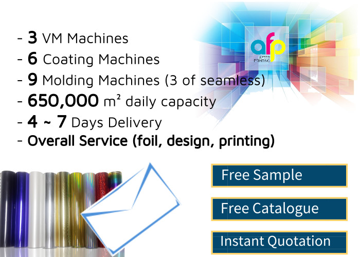 Greater Precision Cold Stamping Foil For Offset And Flexographic Printing Machines