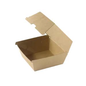 Quality Wholesale Custom Eco-Friendly Burger Boxes for Fast Food Kraft Packaging wholesale