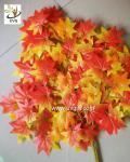 UVG garden ornament orange artificial maple leaves for holiday living outdoor