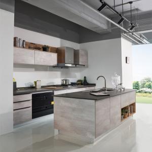 Quality Ready To Assemble ODM 22mm Modular Kitchen Cabinets Grey Melamine Kitchen Cabinets wholesale