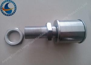 Quality 304 Stainless Steel Water Nozzle , Rotary Screen Filter 0.05-1mm Slot wholesale