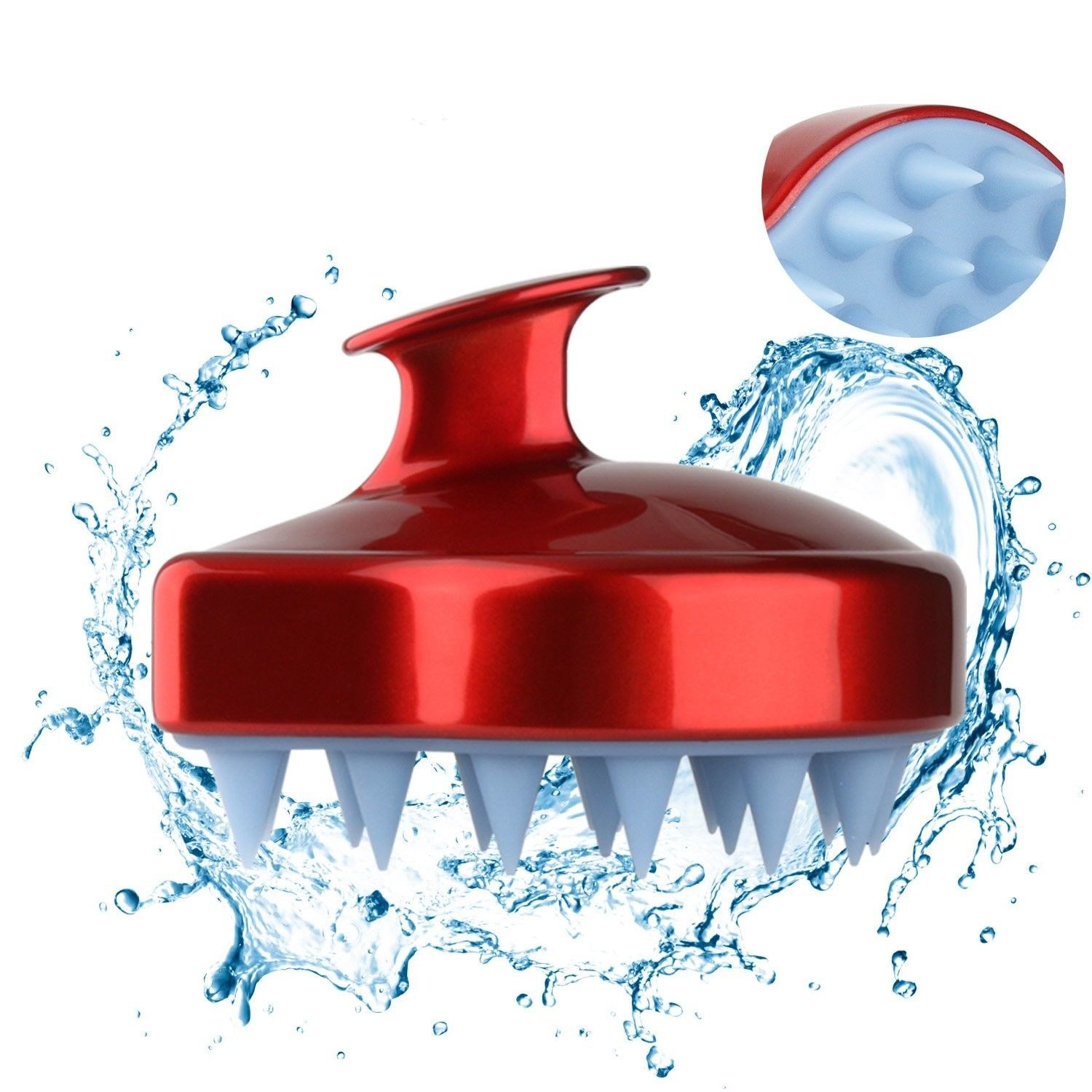 Blue Mini Head Massage Brush , Hair Scalp Massage Brush OEM / ODM Services