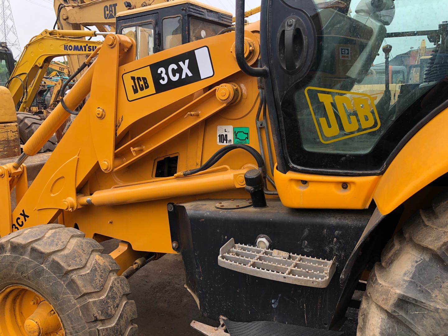 Second Hand JCB 3CX 4CX 4X4 Backhoe Loader with CHAOSHUN Hydraulic Cylinder