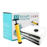 Blue 80cmx100cm Travel Vacuum Suction Storage Bags