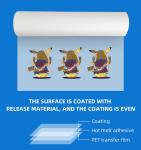 Inkjet Sheets 60cm PET Film DTF Heat Transfer Film Transparent Color 0.075mm