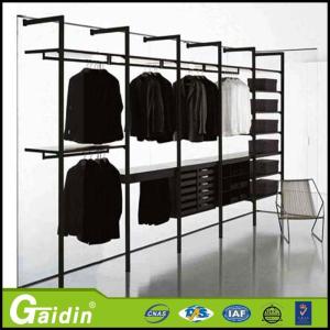 Quality Aluminum accessories wooden shelves l shape customized sizes walk in closet for sale wholesale