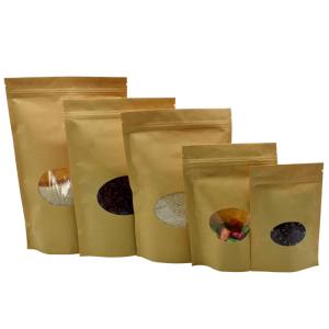Quality Meat Printable PET 160g Kraft Stand Up Pouch wholesale