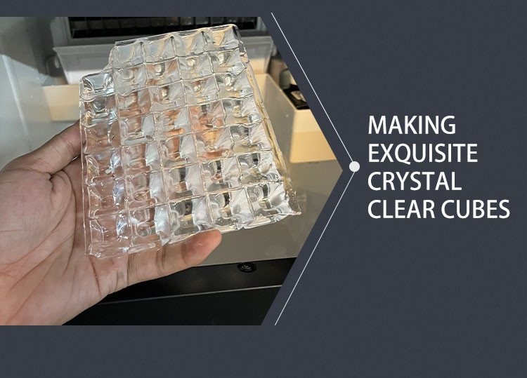 Commercial 60KG/24H Cube Ice Maker Machine Full-Automatic Ice Bin Maker