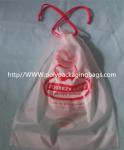 Garment / Pillow Packaging Poly Bag Clear Drawstring Plastic Bags