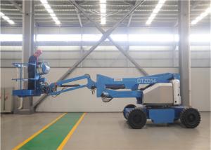 Quality Quiet Electric Articulating Boom Lift Emission Free Bi Energy System Lightweight wholesale