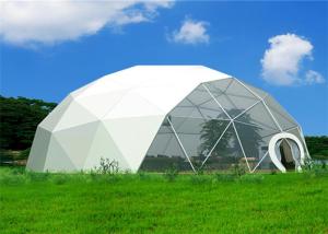Quality Outdoor Customized Geodesic Party Dome Tent Lightweight Heat Resistant Steel Frame wholesale