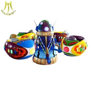 China Hansel large amusement park rides fiberglass coin operated carousel rides on sale