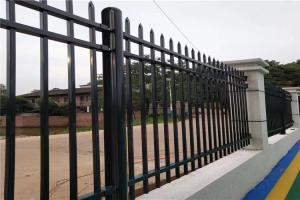 Quality Picket Top Garden Tubular Steel Fence 1800mm 2000mm Height wholesale