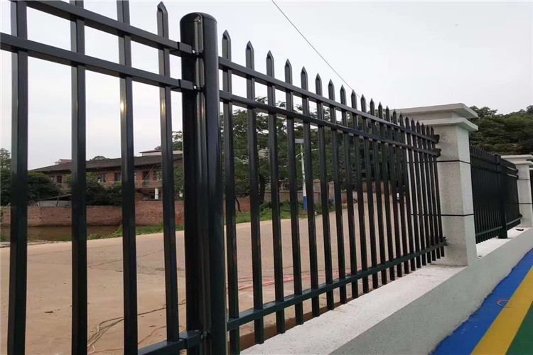 50X50mm Picket Top Tubular Steel Fence Black Or Customize