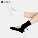 Straps Design Anti Slip With Open Instep Yoga Socks Women'S Pilates Crew Grip