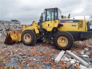 Quality WA320-5 Used KOMATSU Loader 66HP Engine Power Hydrostatic Transmission wholesale