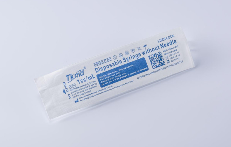 Sterile Disposable Medical Syringe Luer Lock Without Needle