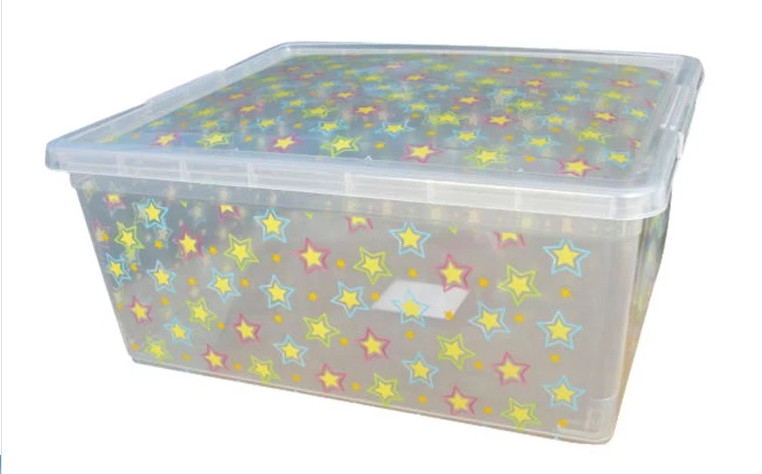 Eco-Friendly Disposable Plastic Containers , Practical Plastic Shoe Storage Boxes With Lid