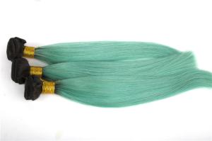 Quality Straight human hair weft 1b light blue ombre color hair beauty ombre hair extension wholesale