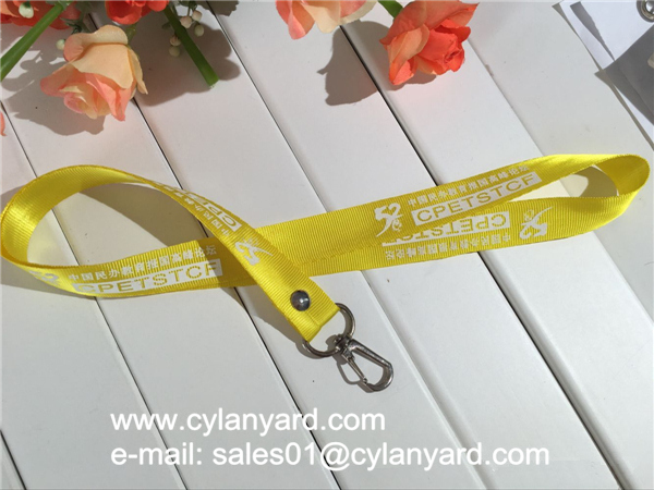 Printed Nylon badge holder lanyards wholesale