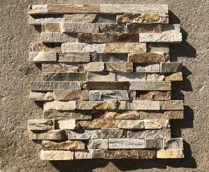 China Bathroom Beige Rough Slate Culture Stone Cladding Outdoor on sale