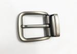 1.4 Inch Pearl Gunmetal Clamp Pin Belt Buckle With Brushed Satin Finish